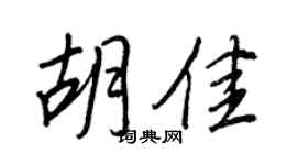 王正良胡佳行書個性簽名怎么寫