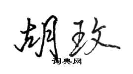 駱恆光胡玫行書個性簽名怎么寫
