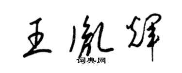 梁錦英王胤輝草書個性簽名怎么寫