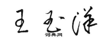 駱恆光王玉洋草書個性簽名怎么寫