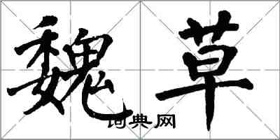 翁闓運魏草楷書怎么寫