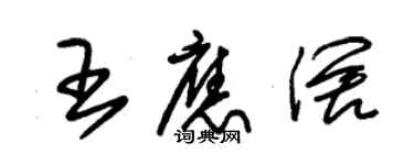 朱錫榮王應闊草書個性簽名怎么寫