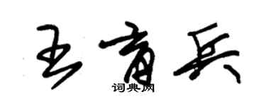 朱錫榮王育兵草書個性簽名怎么寫