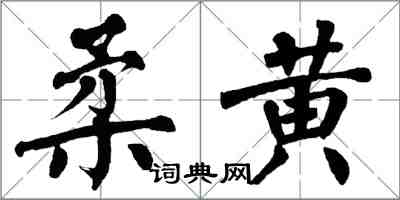 翁闓運柔黃楷書怎么寫