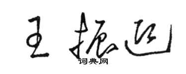 駱恆光王振迎草書個性簽名怎么寫