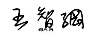 朱錫榮王智綱草書個性簽名怎么寫