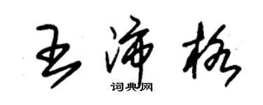 朱錫榮王沛格草書個性簽名怎么寫