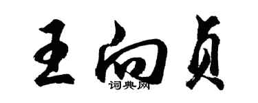 胡問遂王向貞行書個性簽名怎么寫