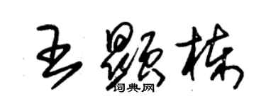 朱錫榮王顯棟草書個性簽名怎么寫