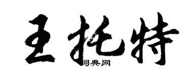 胡問遂王托特行書個性簽名怎么寫