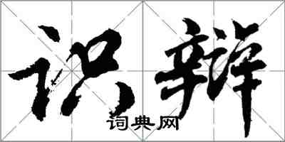 胡問遂識辯行書怎么寫