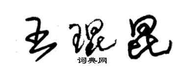 朱錫榮王琨昆草書個性簽名怎么寫