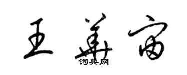 梁錦英王華宙草書個性簽名怎么寫