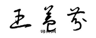 曾慶福王益芬草書個性簽名怎么寫