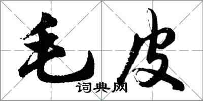 胡問遂毛皮行書怎么寫