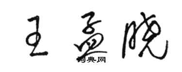 駱恆光王孟曉草書個性簽名怎么寫
