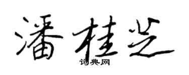 王正良潘桂芝行書個性簽名怎么寫