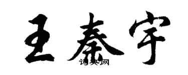 胡問遂王秦宇行書個性簽名怎么寫