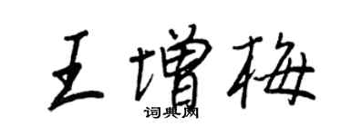 王正良王增梅行書個性簽名怎么寫