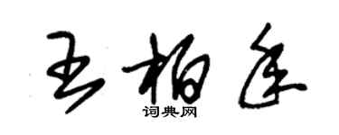 朱錫榮王柏年草書個性簽名怎么寫