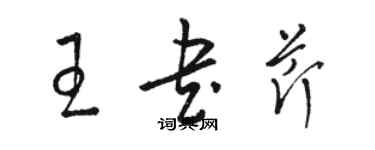 駱恆光王書芹草書個性簽名怎么寫