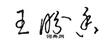 駱恆光王盼香草書個性簽名怎么寫