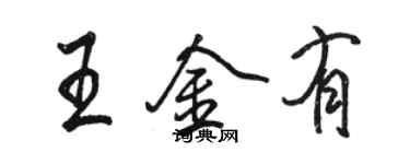 駱恆光王金有行書個性簽名怎么寫