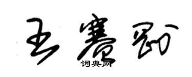 朱錫榮王賽剛草書個性簽名怎么寫