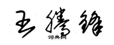 朱錫榮王騰鋒草書個性簽名怎么寫