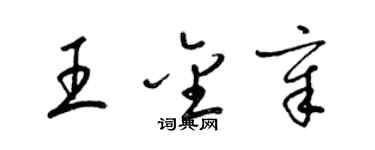 梁錦英王金章草書個性簽名怎么寫