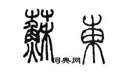 陳墨蘇東篆書個性簽名怎么寫