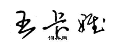 朱錫榮王卡雅草書個性簽名怎么寫