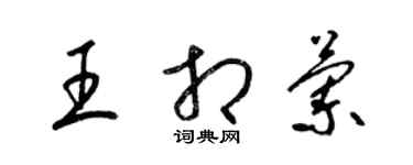 梁錦英王相蘭草書個性簽名怎么寫