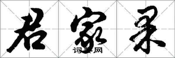 胡問遂君家果行書怎么寫