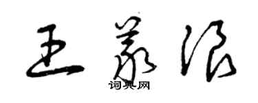 曾慶福王義浪草書個性簽名怎么寫