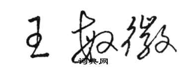 駱恆光王敏徽草書個性簽名怎么寫