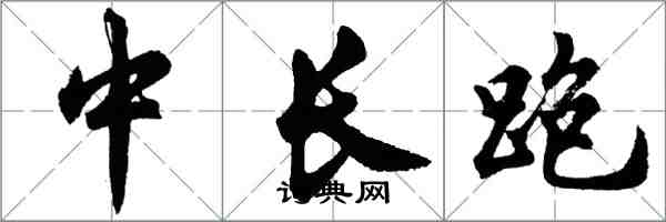 胡問遂中長跑行書怎么寫