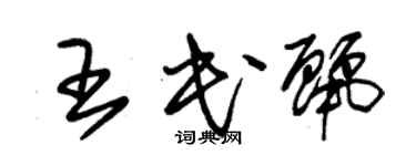 朱錫榮王民麗草書個性簽名怎么寫