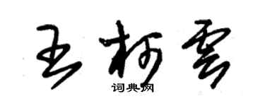 朱錫榮王柯雲草書個性簽名怎么寫