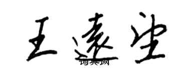 王正良王遠望行書個性簽名怎么寫
