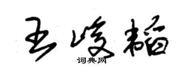 朱錫榮王峻韜草書個性簽名怎么寫