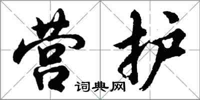 胡問遂營護行書怎么寫