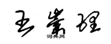 朱錫榮王崇理草書個性簽名怎么寫