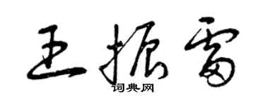 曾慶福王振雷草書個性簽名怎么寫