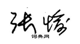 朱錫榮張愉草書個性簽名怎么寫