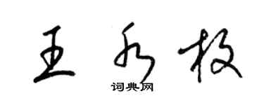 梁錦英王水枚草書個性簽名怎么寫