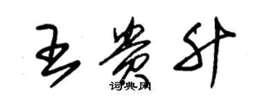 朱錫榮王貴升草書個性簽名怎么寫