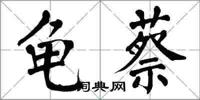 翁闓運龜蔡楷書怎么寫