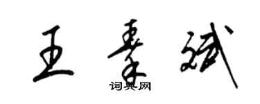 梁錦英王秦斌草書個性簽名怎么寫