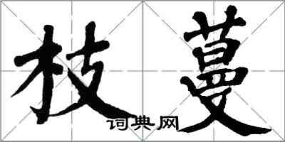 翁闓運枝蔓楷書怎么寫